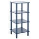 preview thumbnail 11 of 38, SAFAVIEH Home Dilyn 4 Tier Shelving Unit - 16" W x 16" D x 36" H Blue
