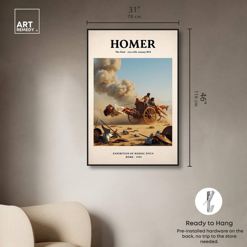 Iliad Illustrated Canvas by Art Remedy