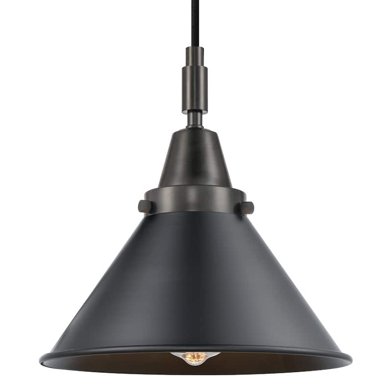Innovations Lighting 447-1P-M10-BK Briarcliff 10" Wide Mini Pendant - Matte Black