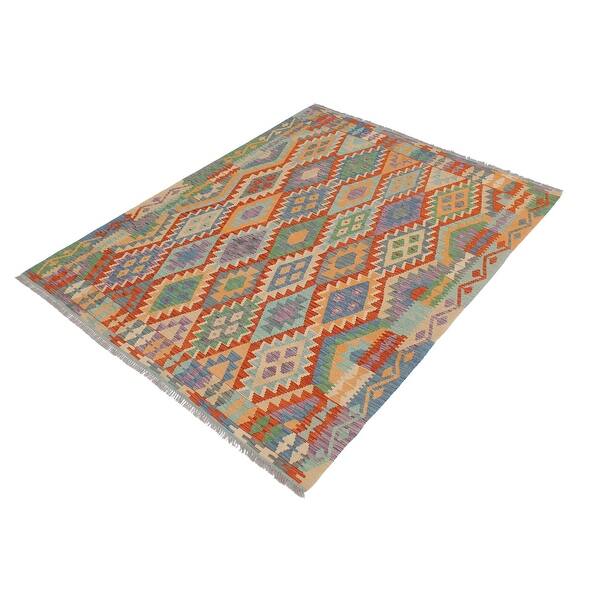 Bauhaus Turkish Kilim Zhang HandWoven Area Rug 5'0" x 6'4" Bed Bath & Beyond 32541026