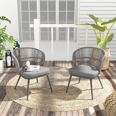 Outdoor 2-piece Dining Chair with Cushion