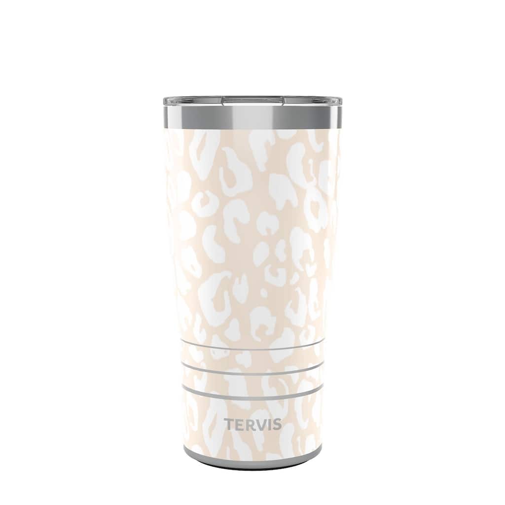 Tervis Traveler Leopard Frost Animal Print Collection Triple Walled Insulated Travel Tumbler, Frost