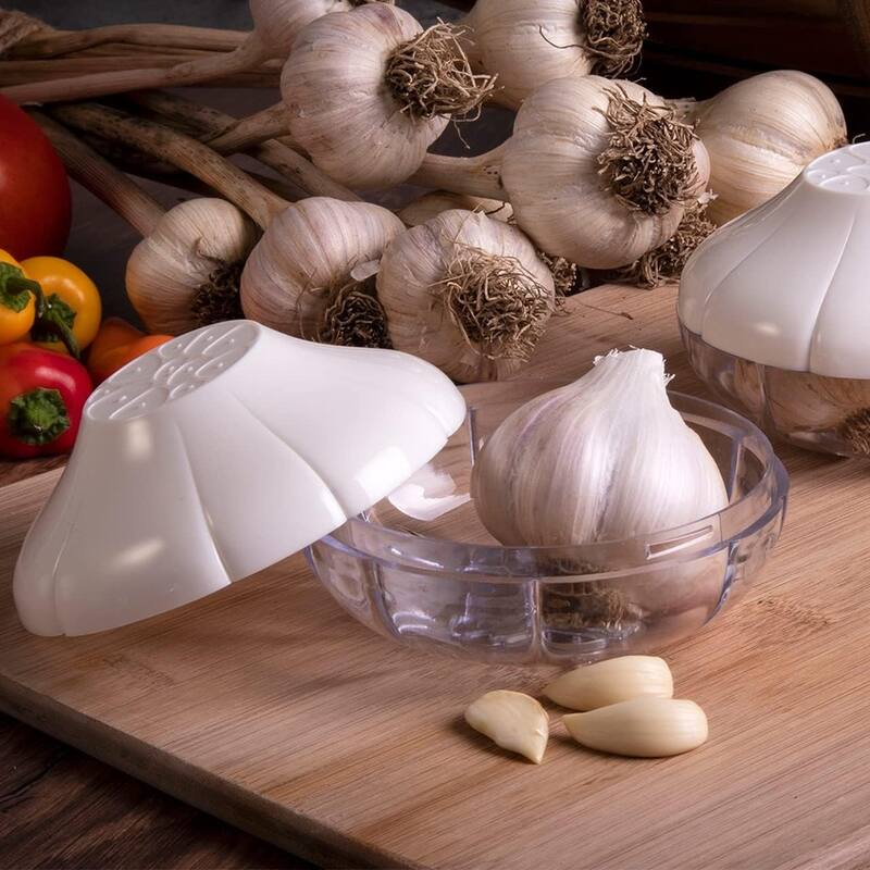 Hutzler Pro-Line Garlic Saver Keeper Storage Container - Keeps Fresh Longer