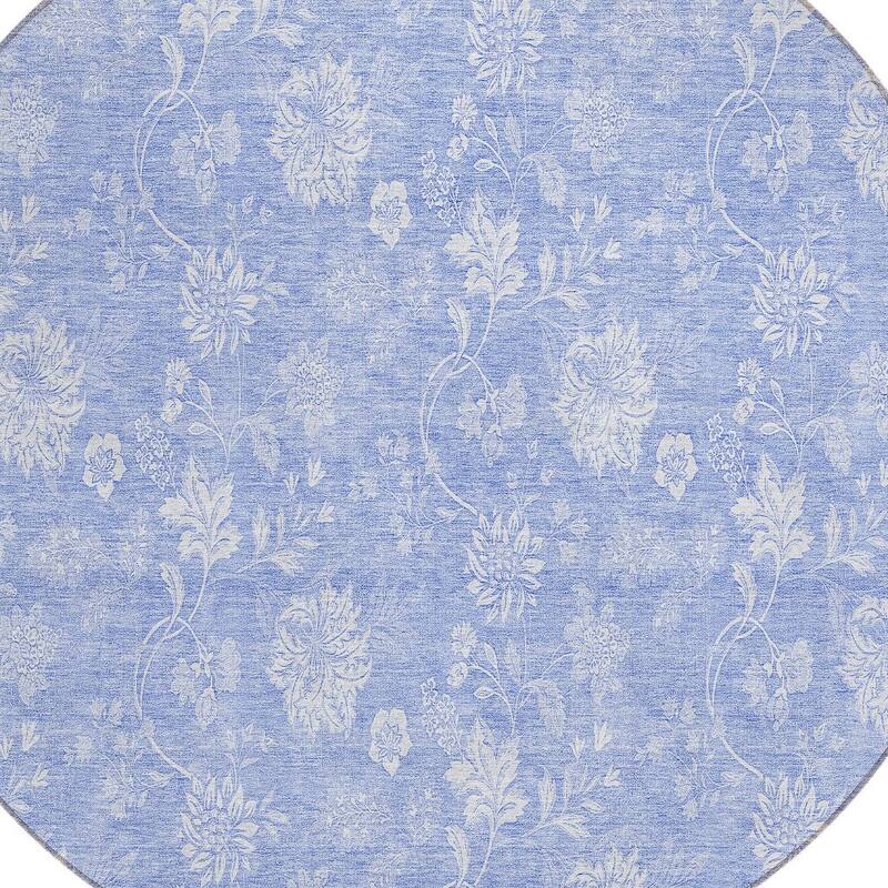 HomeRoots Floral Transitional Rectangle Outdoor Rug