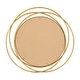 preview thumbnail 33 of 32, Stylish Metal Wall Mirror with Overlapping Circles and Foiled Finish - Gold or Gray
