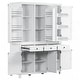 preview thumbnail 15 of 36, reestanding Kitchen Pantry Cupboard Storage Cabinet with Door Shelves White