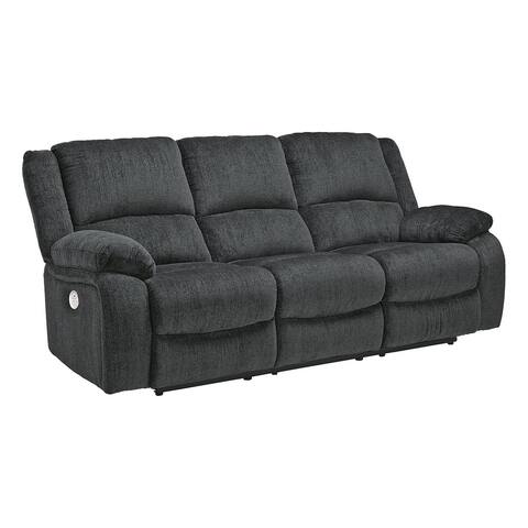 Draycoll Power Reclining Sofa, Gray - 40" x 88" x 40"