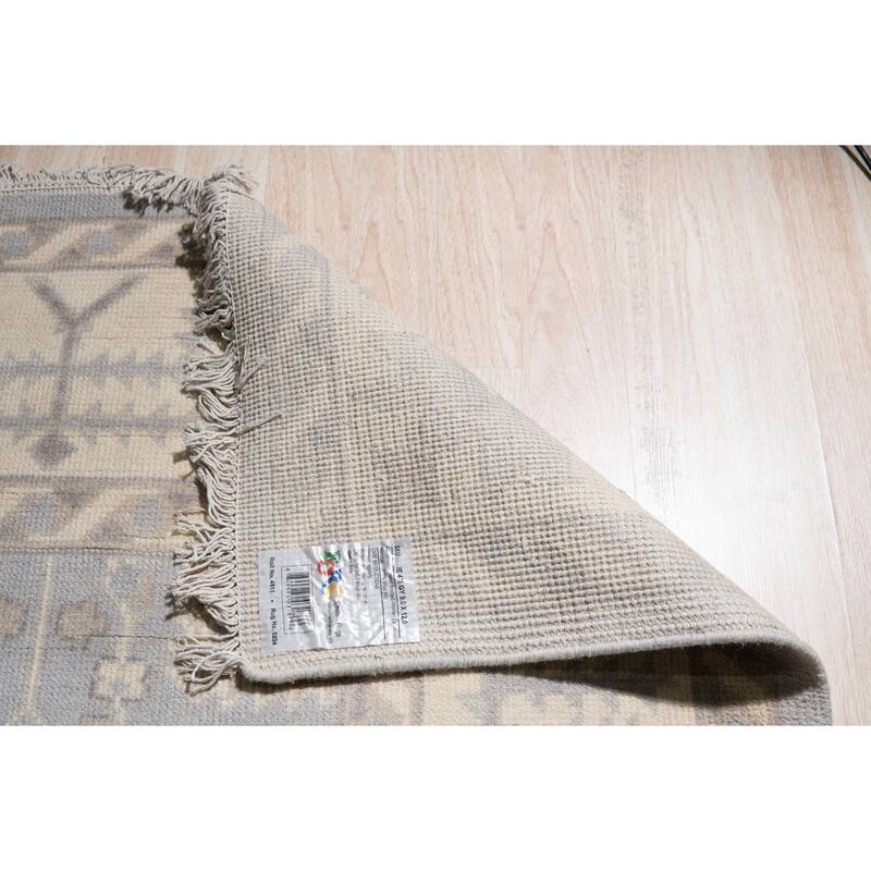 Hand-Knotted Wool Khotan Rug, 9' x 12', Green Area Rug, Elegant Handcrafted Design for Modern Interiors - L