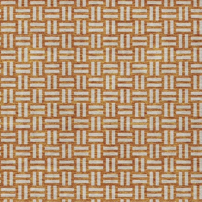 HomeRoots Geometric Transitional Rectangle Outdoor Rug