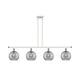 Option White Polished Chrome / Light Smoke Deco Swirl