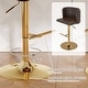 preview thumbnail 9 of 46, Swivel Bar Stools Set of 2, Modern PU Bar Stools with Backs - Counter Height