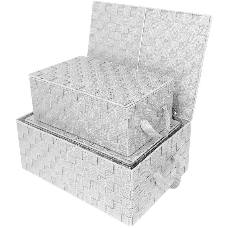 Woven Storage Basket Set - N/A