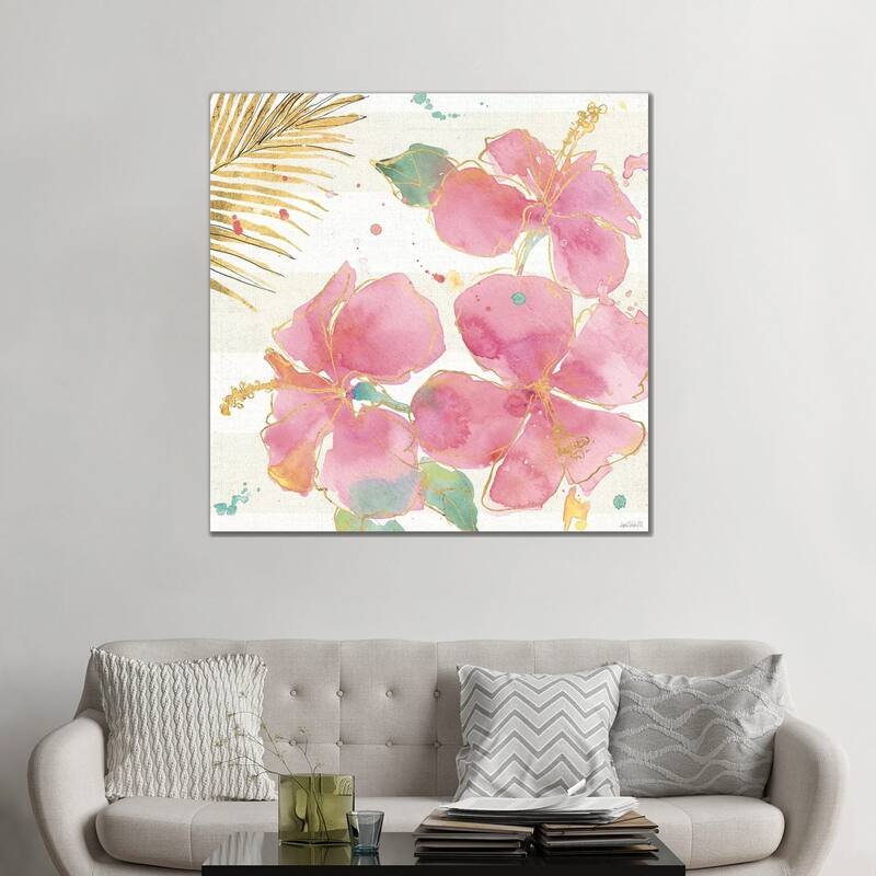 iCanvas "Flamingo Fever VII" by Anne Tavoletti Canvas Print