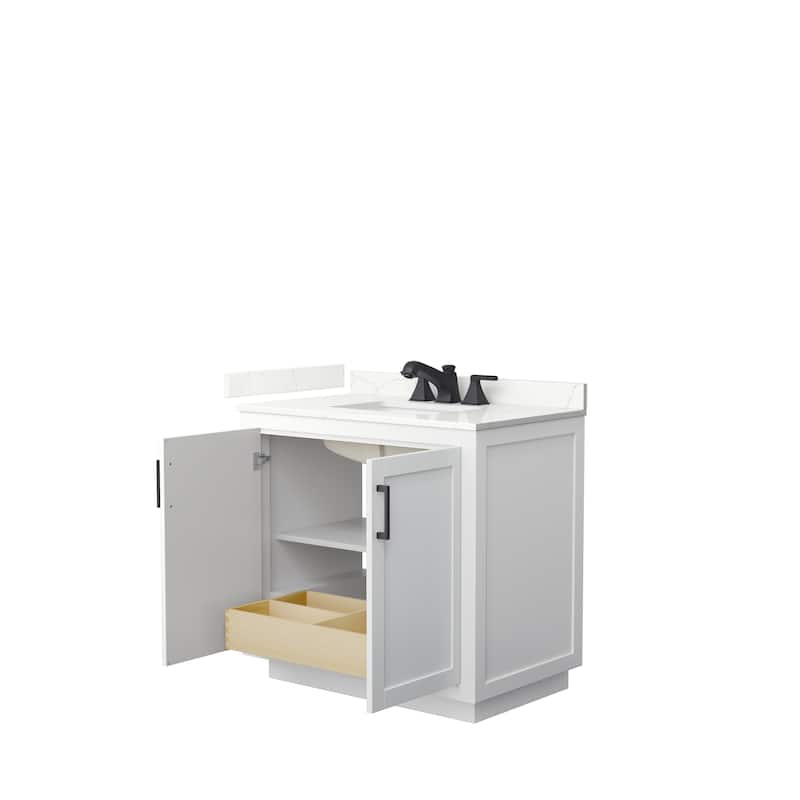 Miranda 36-inch Single Vanity, Quartz Top