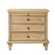 preview thumbnail 2 of 52, Muriel Farmhouse 3 Drawers End Table with Built-In Outlets by HULALA HOME