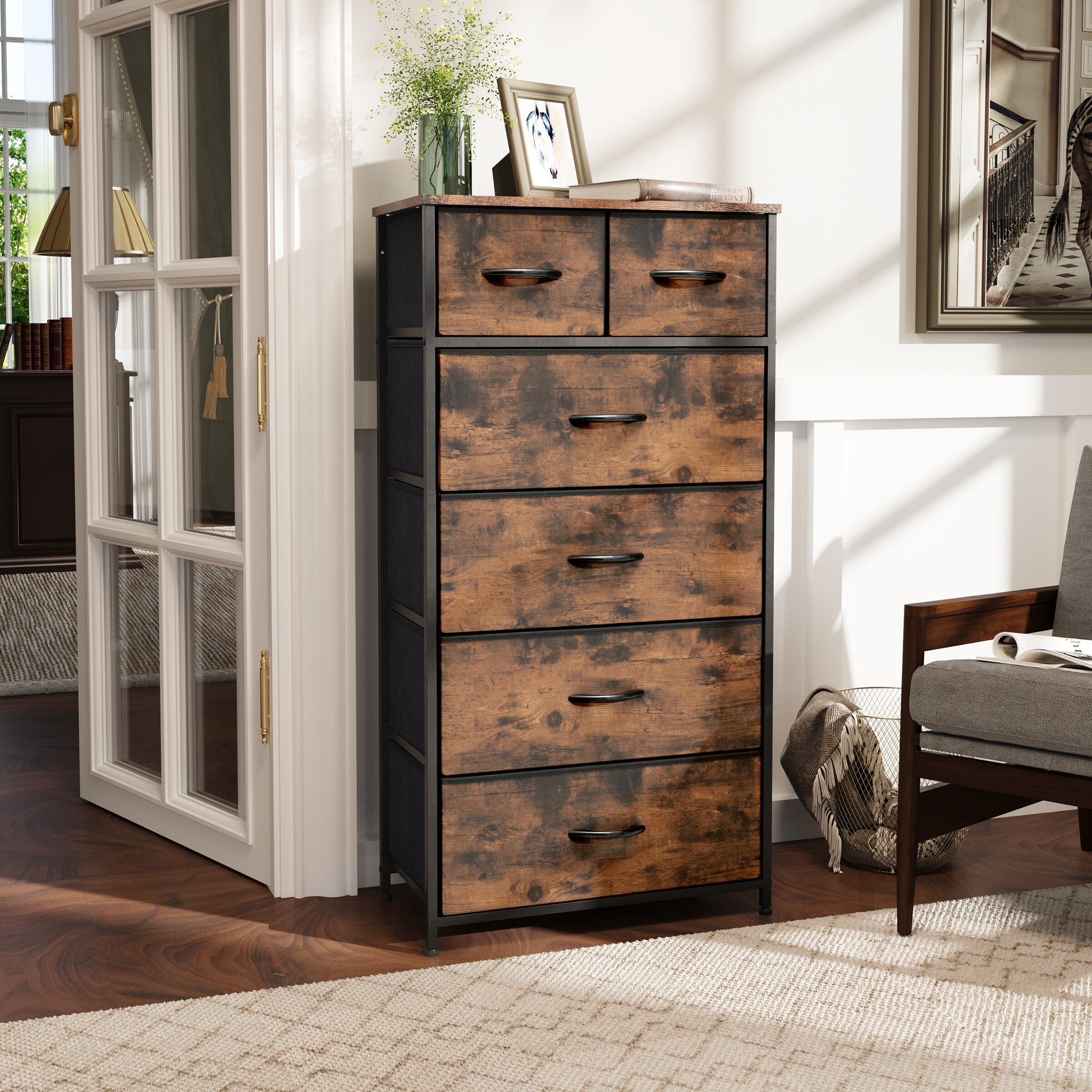 Tall shop upright dresser