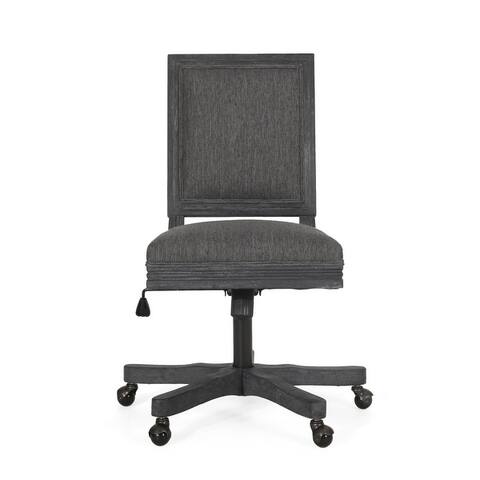 Sandine Upholstered Swivel Office Chair by Christopher Knight Home