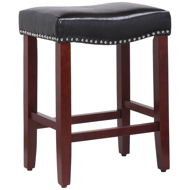 Jameson Upholstered Polyester Cherry 24 Inch Counter Stool