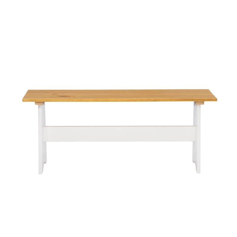 Linon Beatty Large Rustic Backless Bench
