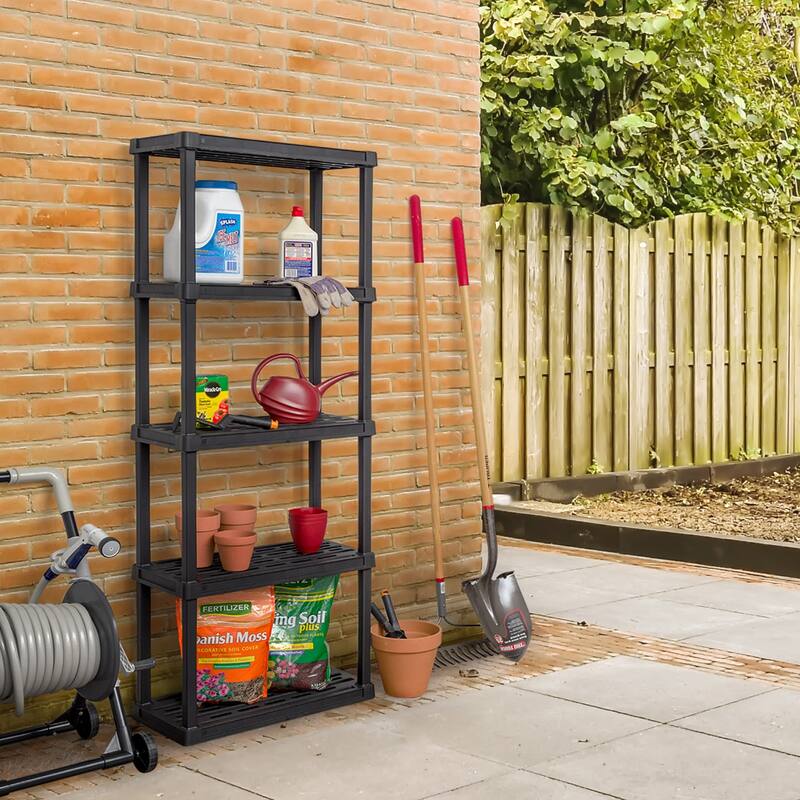 IRIS USA® Plastic Rack Shelf - Black