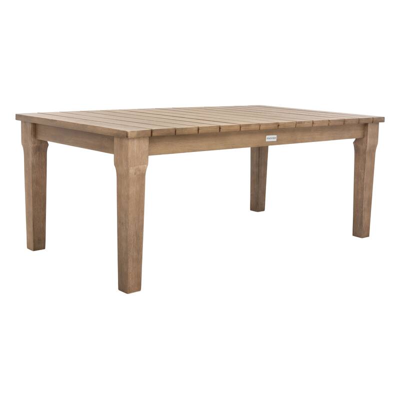 SAFAVIEH Couture Kathern Wood Patio Coffee Table. - 47.4" x 26.4" x 18.5" - 47"W x 26"D x 19"H