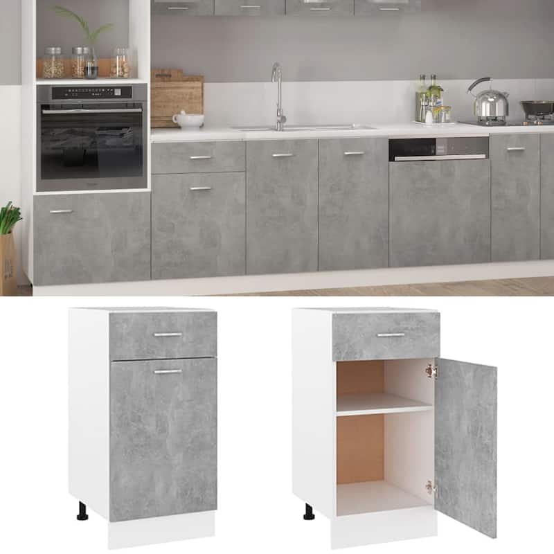 vidaXL Kitchen Cabinet Storage Cupboard Under Sink Organizer Engineered Wood