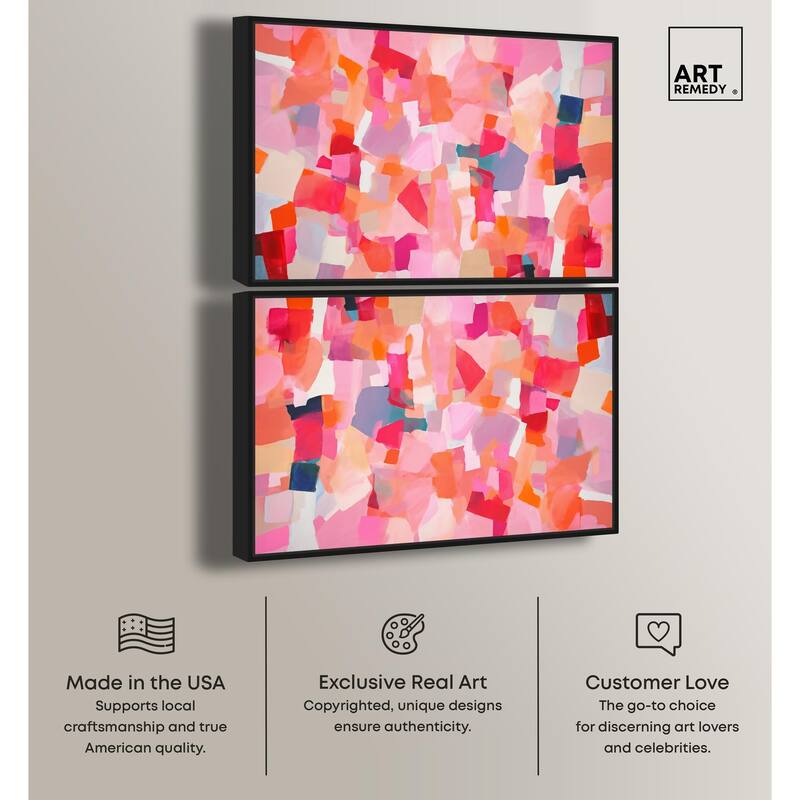 Sunset Poppy Chorus I Canvas by Art Remedy