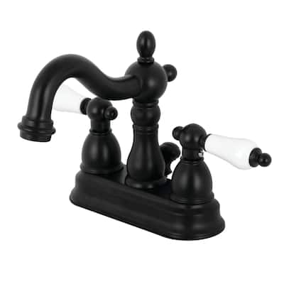 Heritage Two-Handle 3-Hole Deck Mount 4 in. Centerset Bathroom Faucet