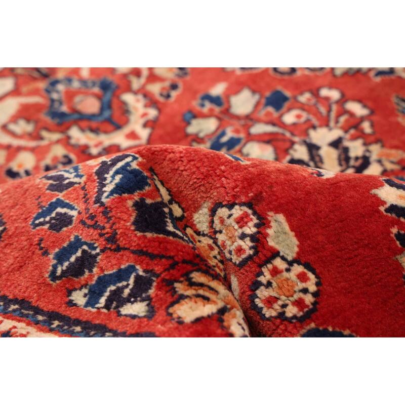 ECARPETGALLERY Hand-knotted Andelz Red Wool Rug - 3'0 x 13'0