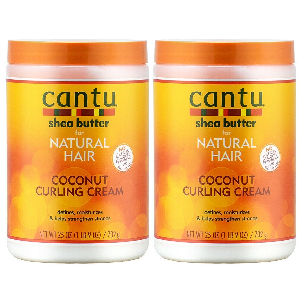 Cantu Shea Butter For Natural Hair Coconut Curling Cream 25oz Pack Of 2 Overstock 32000289