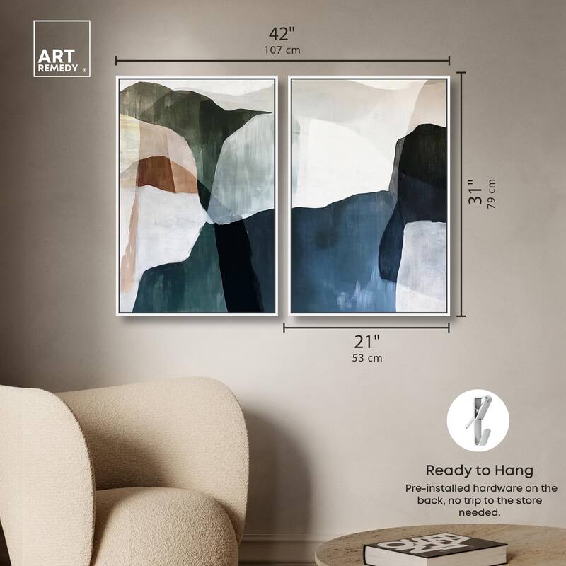 Deliberately Lucky Canvas Set of 2 by Art Remedy