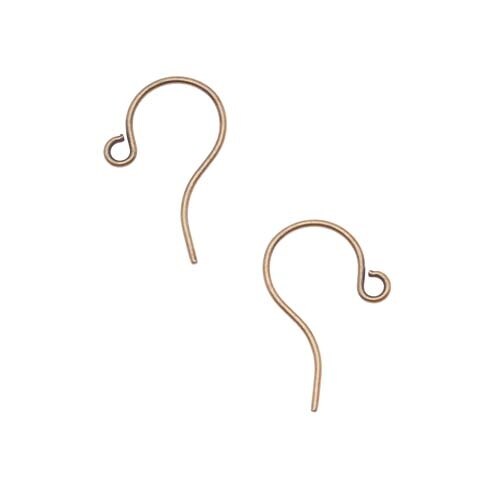 Pair of 5 BeadaholiqueCA Earring Hooks Ear Wires with Bali Style Teardrop Detail Antiqued Silver