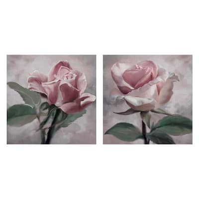 Rose Glow I, II by Studio Arts Canvas Art Prints