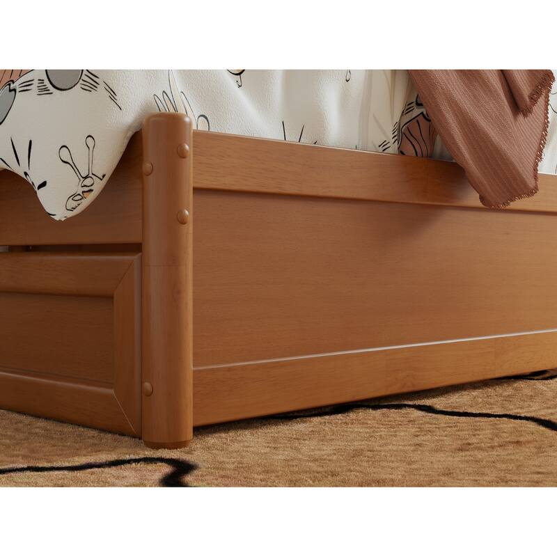 Everett Platform Bed with Panel Footboard and Storage Drawers