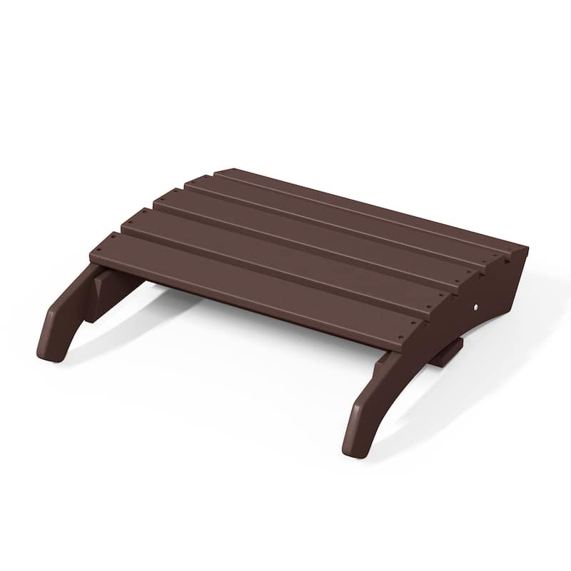 Polytrends Altura Outdoor Adirondack Folding Ottoman