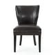 preview thumbnail 2 of 7, Jackie Contemporary Bonded Leather Dining Chair with Nailhead Trim by Christopher Knight Home