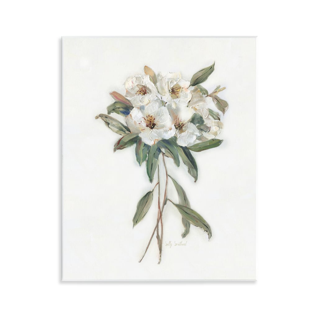 Stupell White Wildflower Bundle Wall Plaque Art Design By Sally Swatland