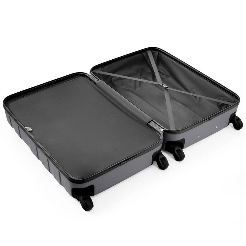 Fashionable Luggage Hardside Luggage with Expandable Storage and Safety Lock, for Boarding Travel, 3 Piece Set
