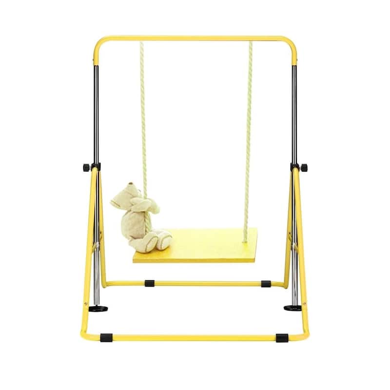 Zenova Gymnastics Bars Kids Kip Junior Training Bars for Home, Folding Horizontal Bars with 5 Adjustable Height