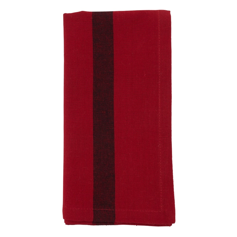 Table Napkins With Banded Design (Set of 4)
