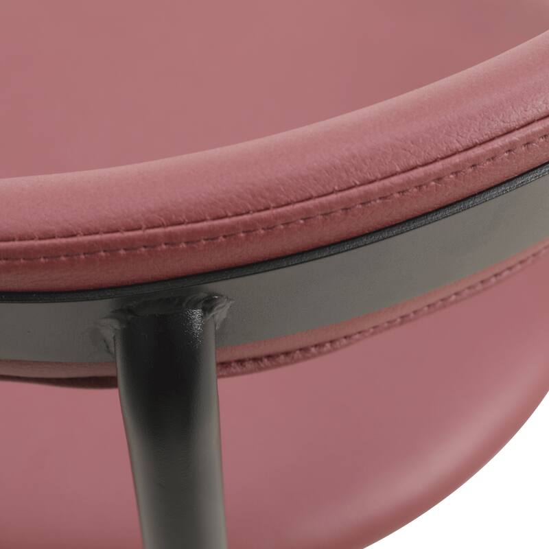 Lume Modern Dining Chairs Polyester Fabric Seat with Steel Legs by LeisureMod