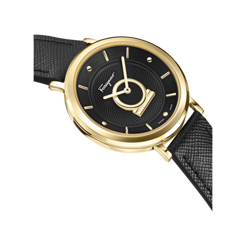 Ferragamo Minuetto Leather Watch