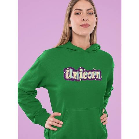 Unicorn In A Color Gradient Hoodie Women's -Image by Shutterstock