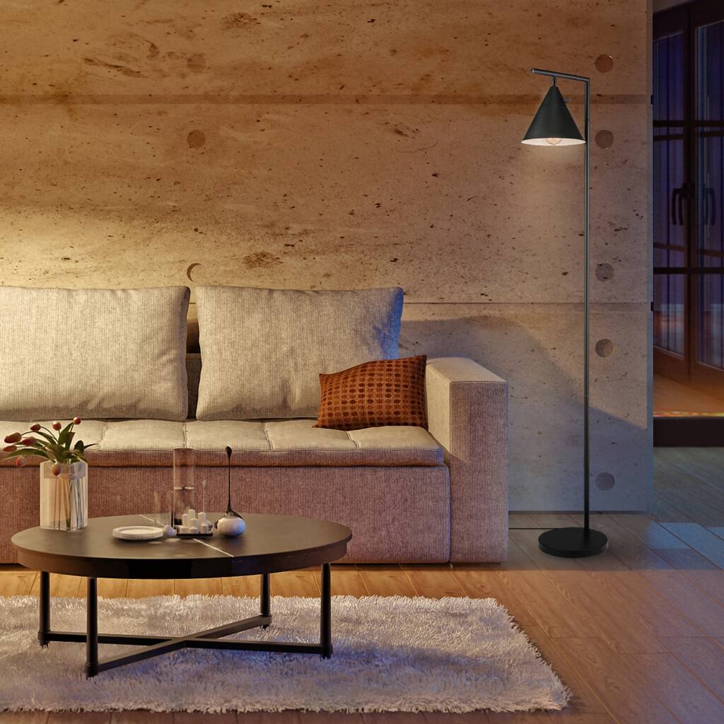 Tristan 65" Matte Floor Lamp, Stepless Rotary Dimmer Switch - 65