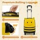 preview thumbnail 8 of 9, Costway 2-Piece Kid’s Luggage Set with Cute Bee Backpack & 18” Rolling - See Details