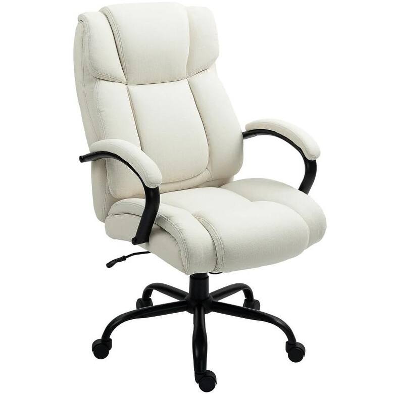 Executive Office Chair - Plush Padding, Adjustable & Rolling Wheels for Effortless Office Style