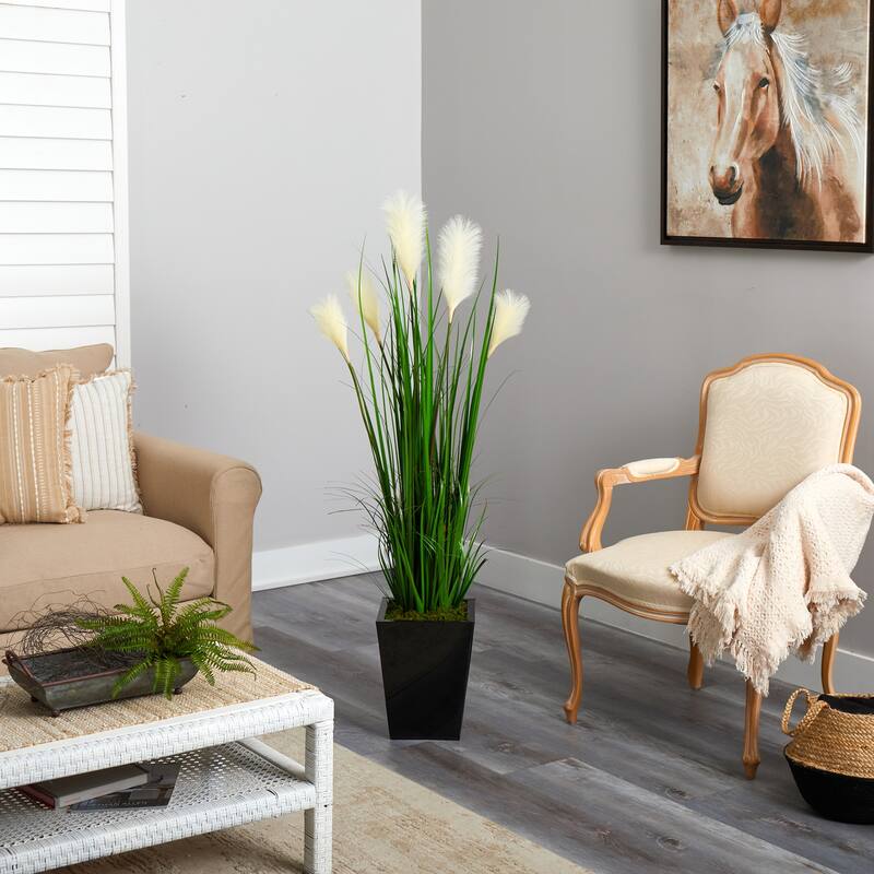 Artificial Zamioculcas Plant 22In with Planter Faux Greenery Home Decor Indoor Accent - Green - 54