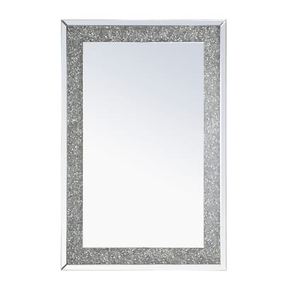 Mio 31.5 Inch Rectangle Crystal Mirror In Clear Finish - 47 inches