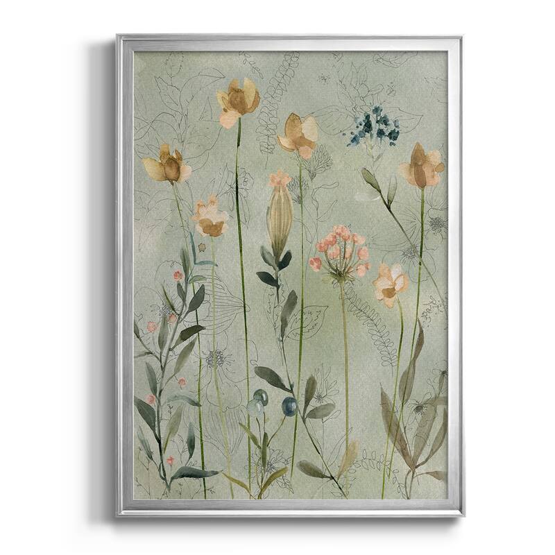 Botanical Sketchbook Premium Framed Print - Ready to Hang