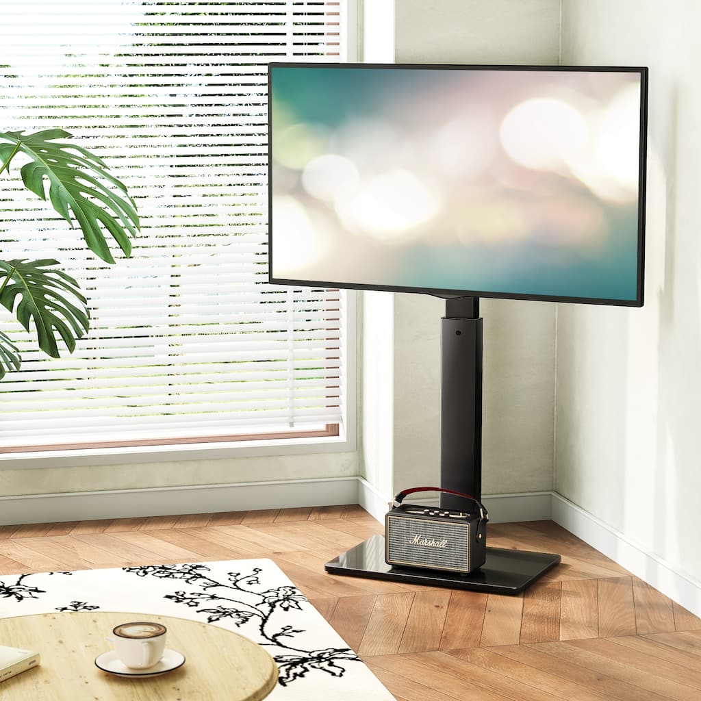 FITUEYES Floor TV Stand for 27-50 Inch TVs Metal Base Hold up to 88 lbs